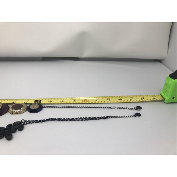 Lot of 2 VTG Liz Claiborne w BB Hangtag Necklace Bib & Multi Color Chunky - Picture 9 of 11